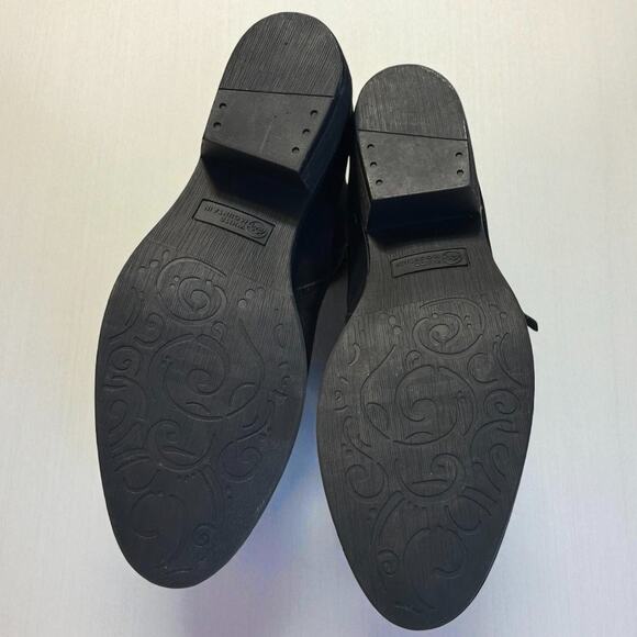 White Mountain Altos Suede Ankle Boots Size 9 M Black Side Zip Block Heel NWT - Picture 8 of 9